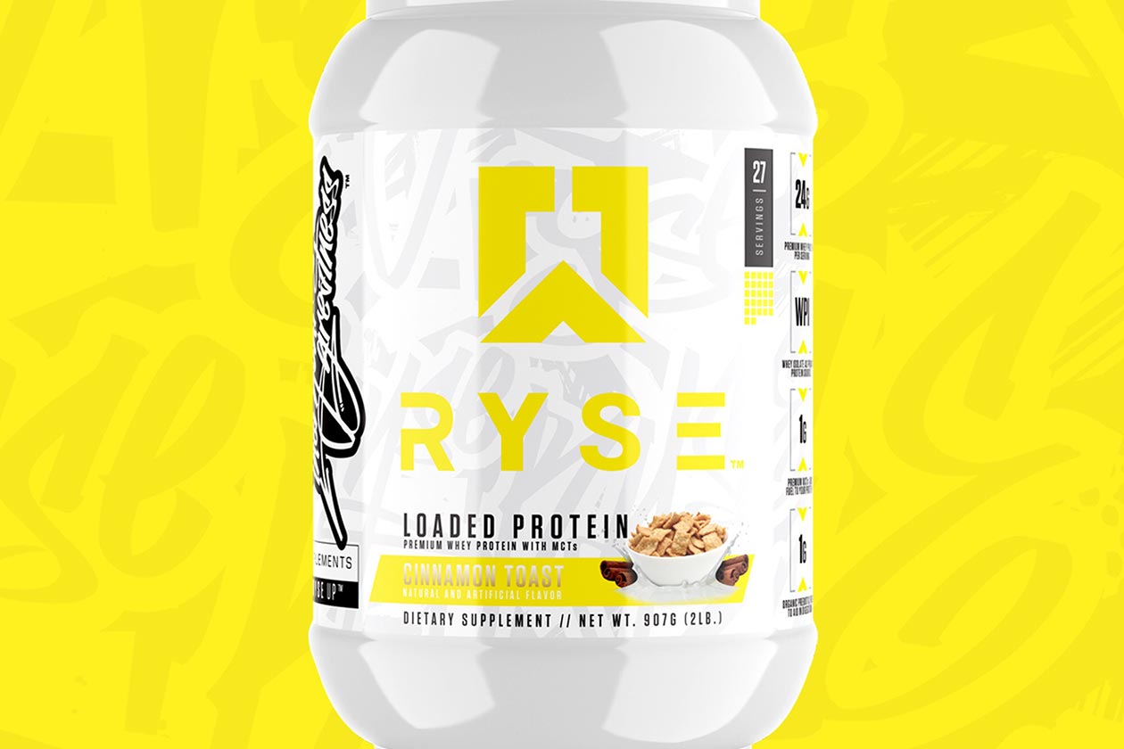 Ryse Loaded Protein Premium Whey with MCTs Cinnamon Toast