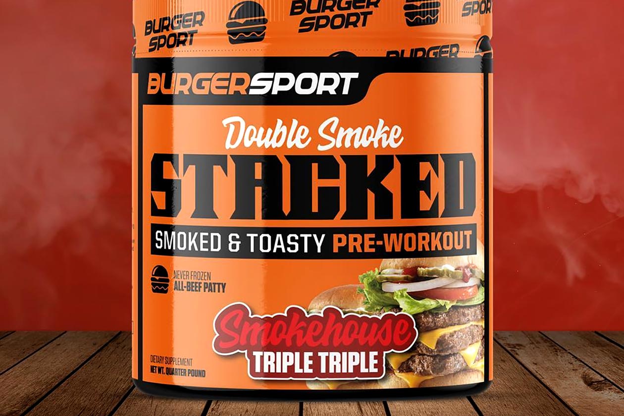 burger sport double smoke stacked