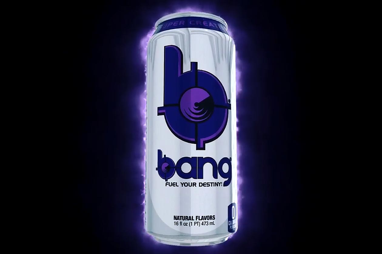 silver  purple bang energy drink