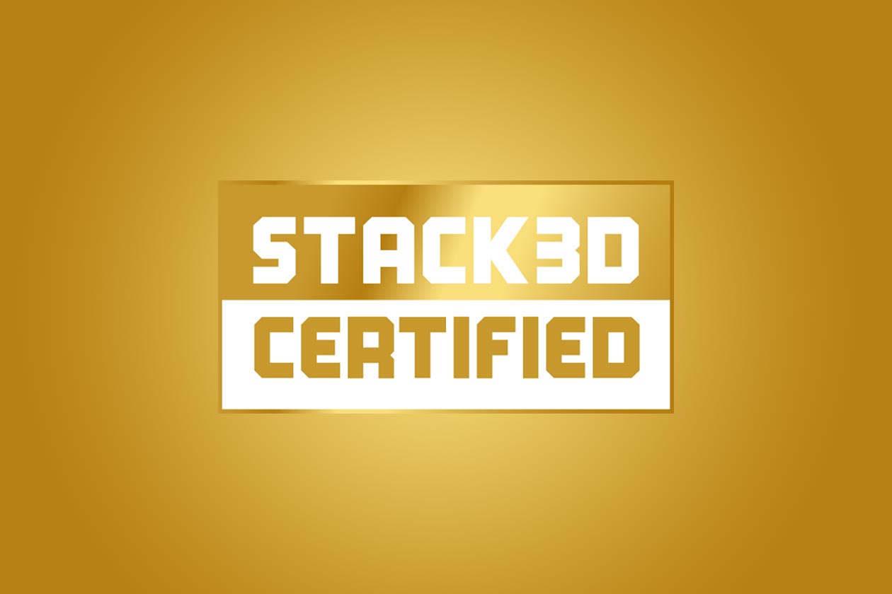 stack3d certified gold badge