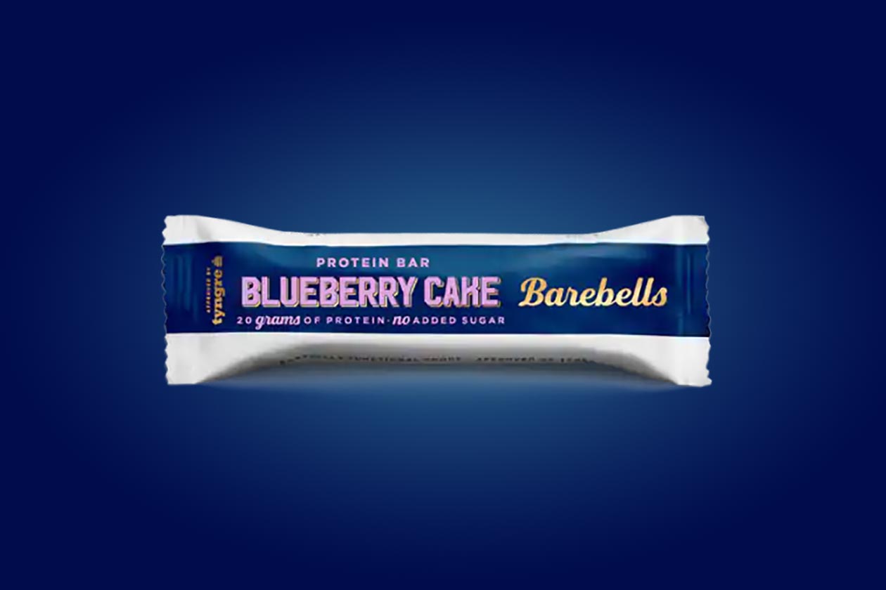 blueberry cake barebells protein bar