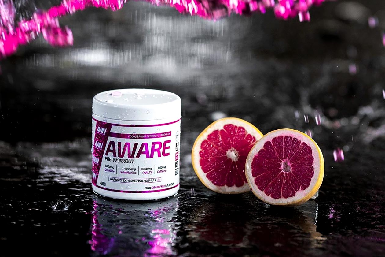 aware nutrition pink grapefruit pre-workout