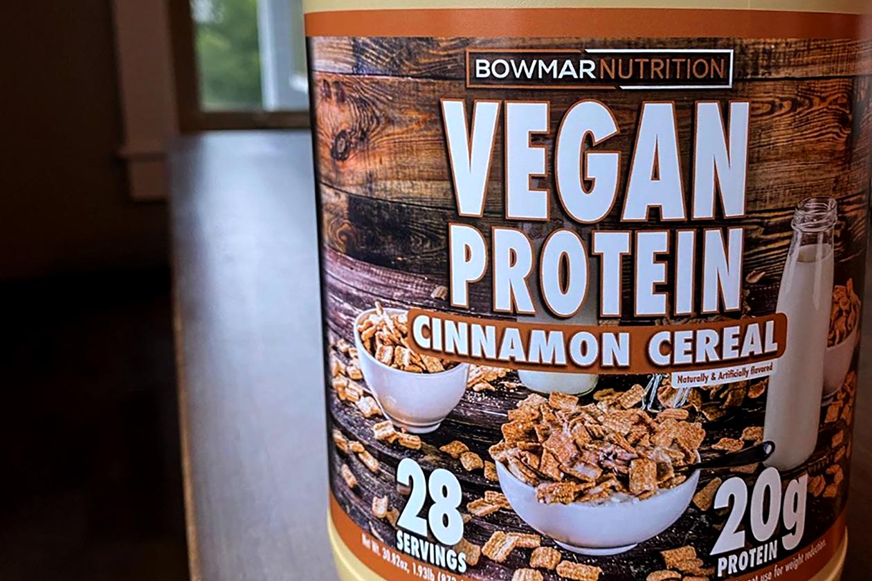 cinnamon cereal bowmar vegan protein