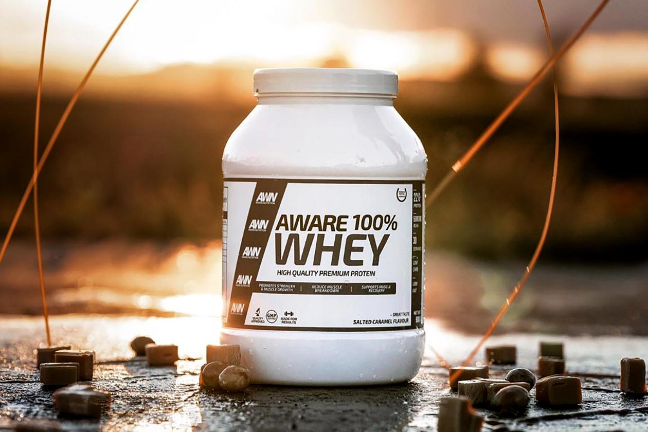 salted caramel aware whey protein