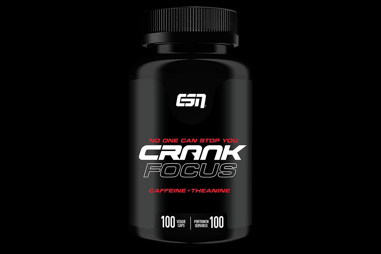 ESN Crank Focus combines caffeine and theanine for energy and focus