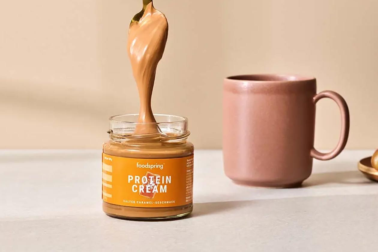 Foodspring's Salted Caramel Protein Cream is now an ongoing flavor