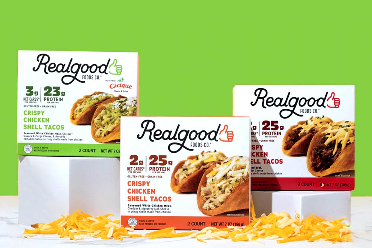 Real Good Foods Tacos pack 25g of protein, 3g of carbs and 230