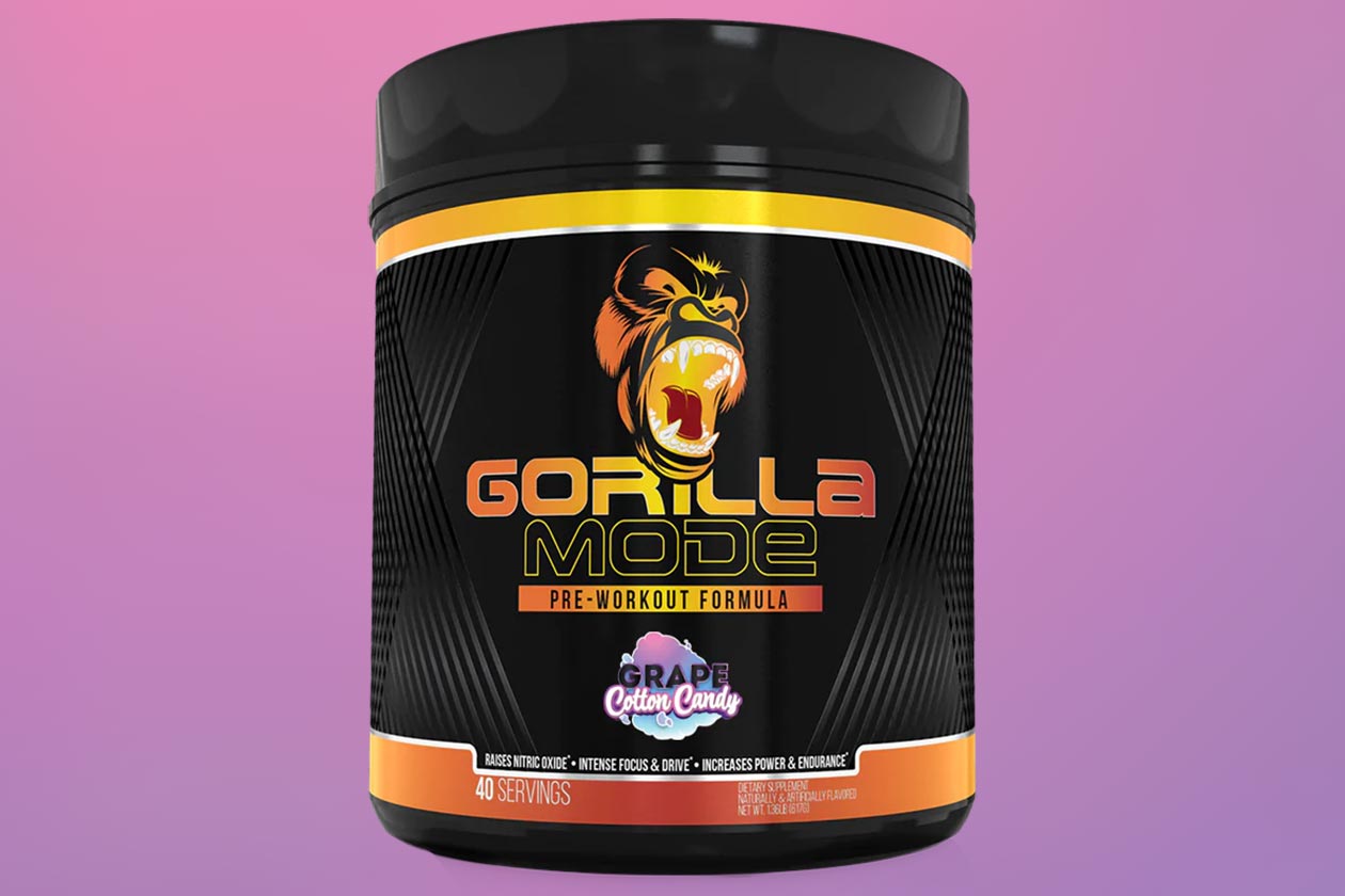Gorilla Mind's Grape Cotton Candy flavor of Gorilla Mode