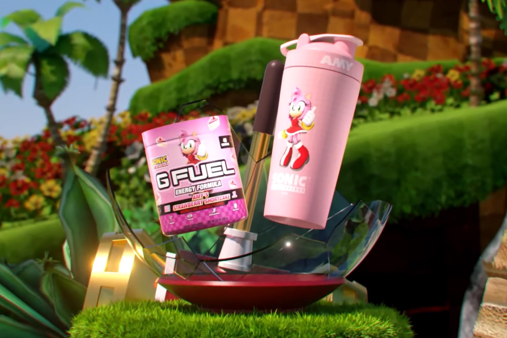 🍰 EVERYONE! Our @Sonic the Hedgehog x #GFUEL “Amy's Strawberry