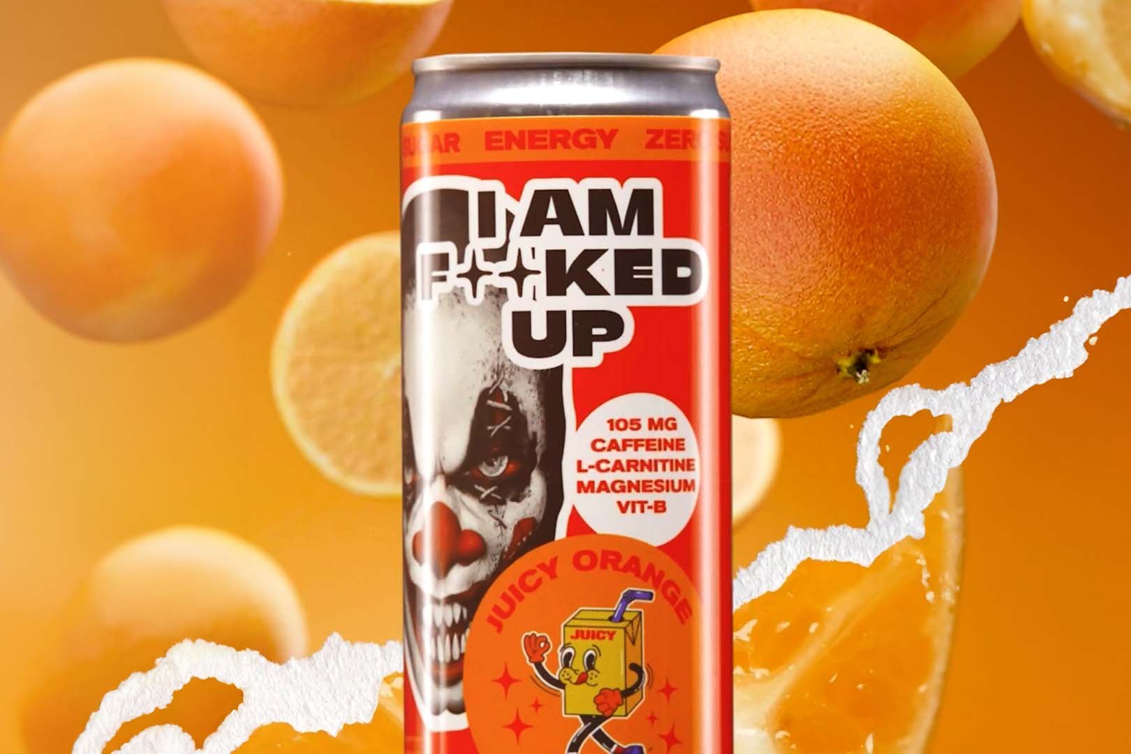 Juicy Orange I Am Fcked Up Energy Drink