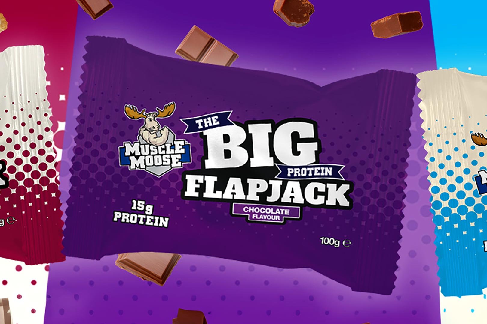 Muscle Moose Three More Big Protein Flapjack Flavors