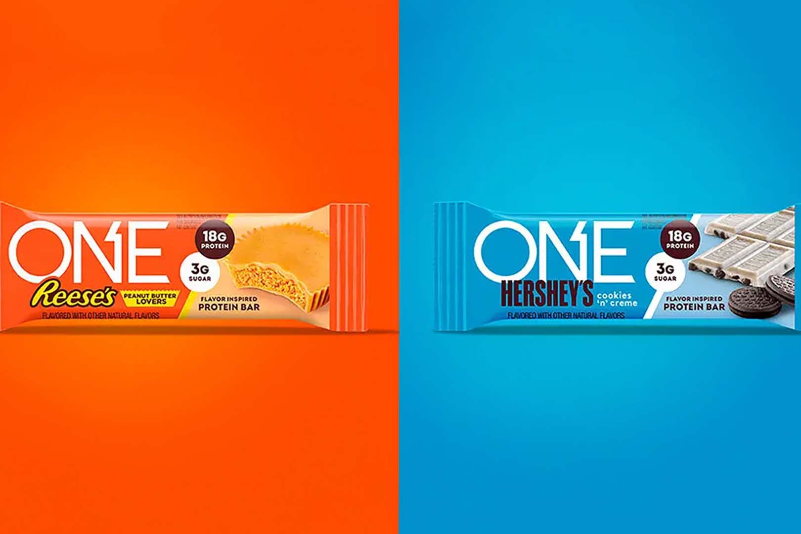 One Brands' Authentic Reese's and Hershey's One Bar flavors