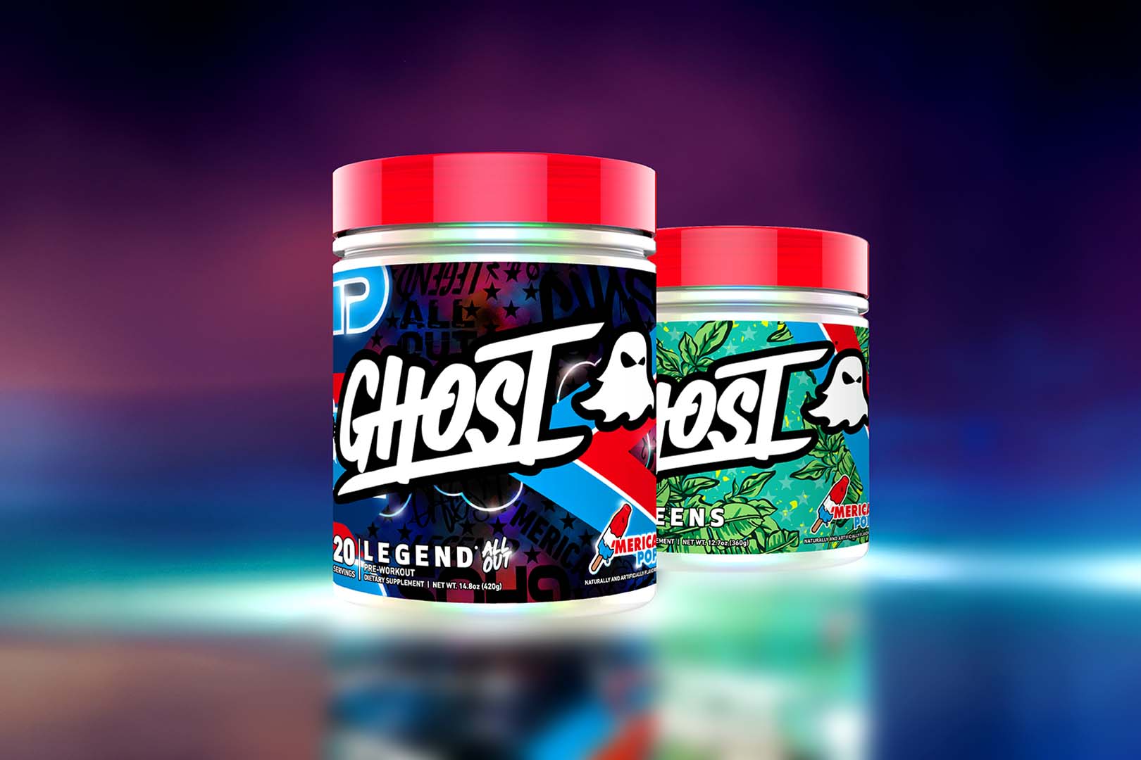 Merica Pop Ghost Greens And Legend All Out