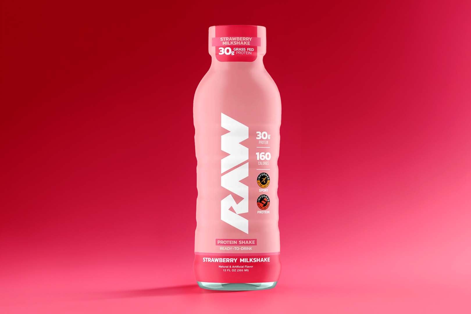 Strawberry Milkshake Raw Protein Shake