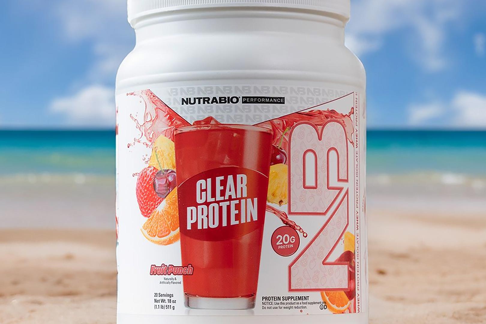 Nutrabio Fruit Punch Clear Protein