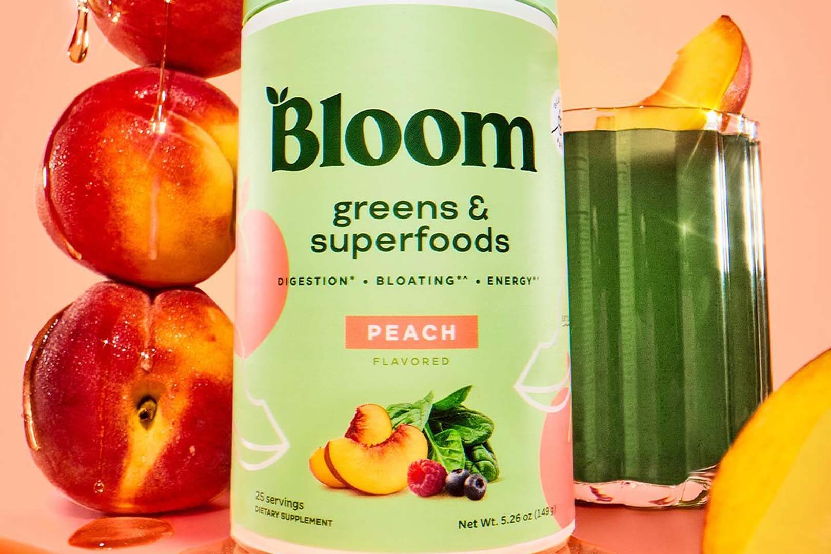 Peach Bloom Greens Superfoods