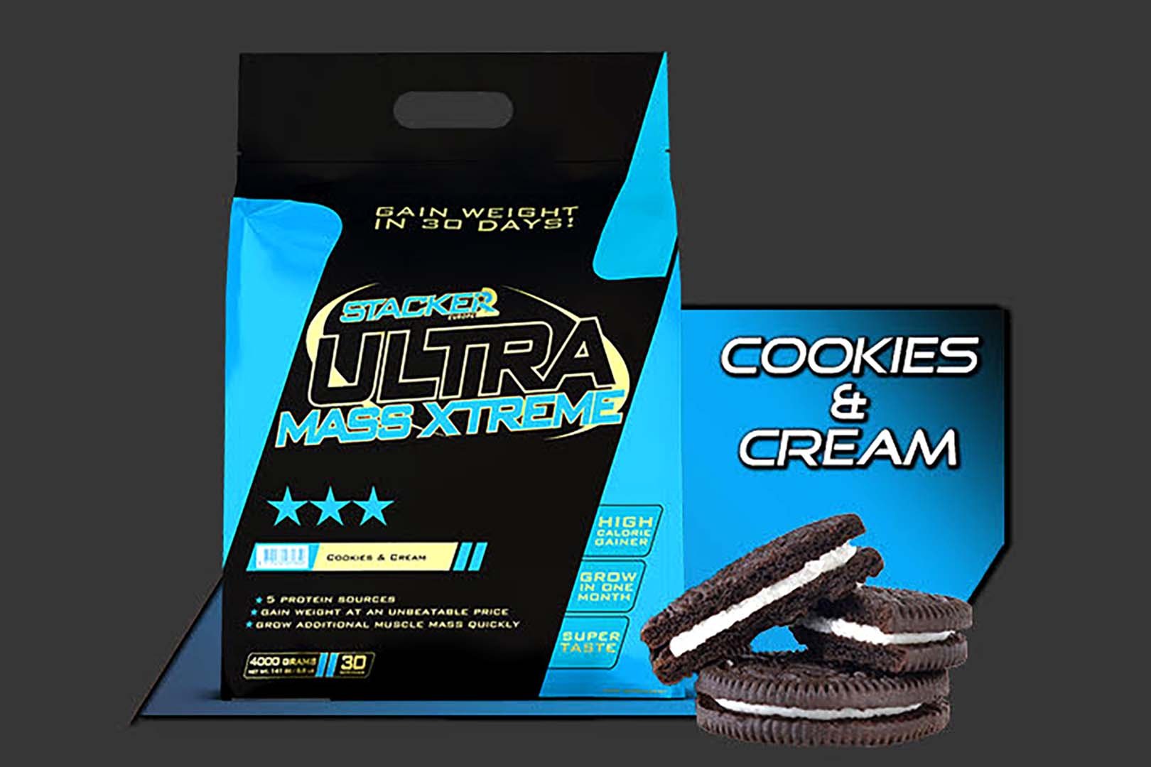 Cookies Cream Stacker2 Ultra Mass Xtreme