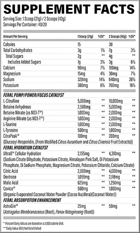 Feral Pump Label