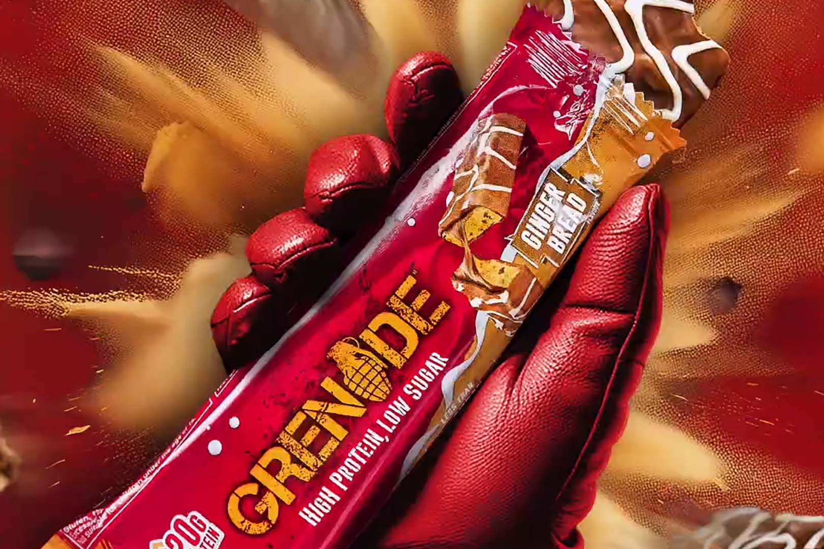 Gingerbread Grenade Protein Bar 2024 Edition