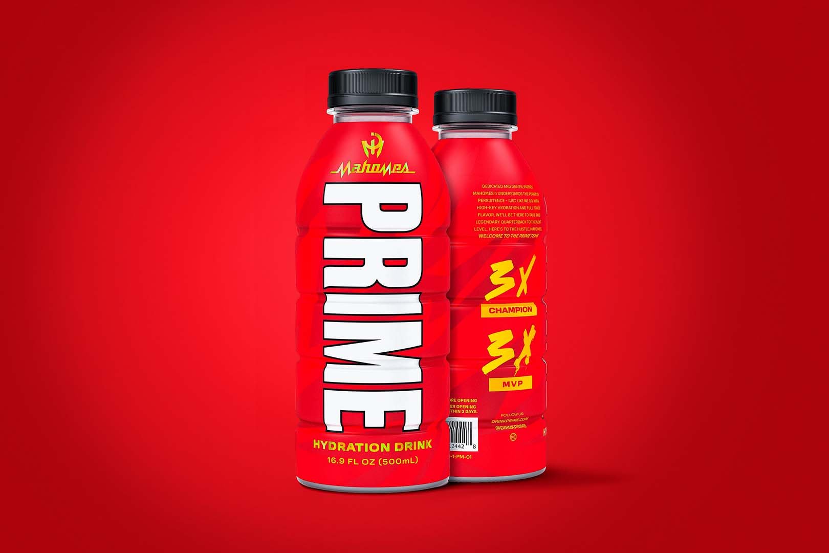 Patrick Mahomes Official Prime Hydration Drink