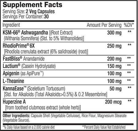 Sns Mood Support Xt Label