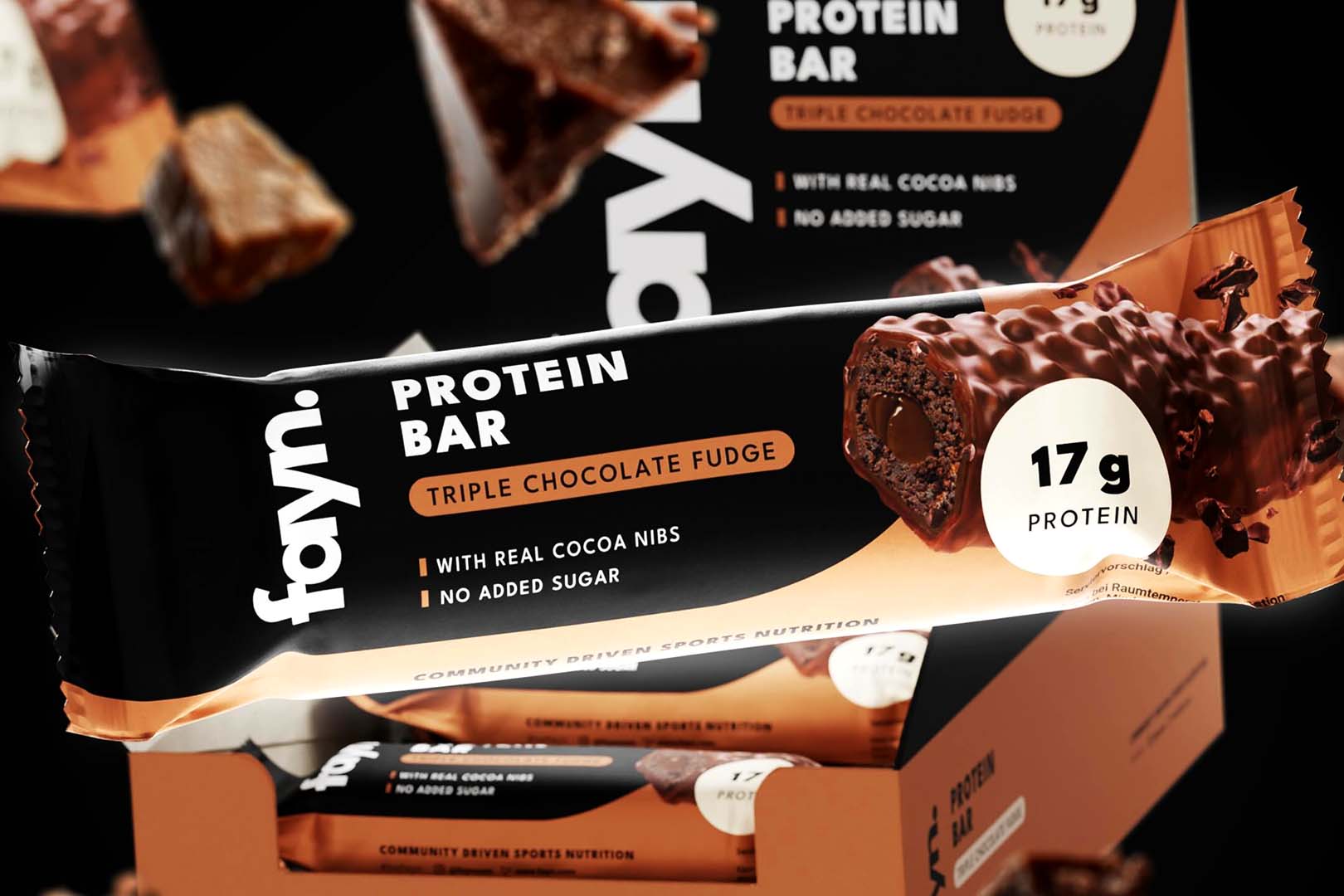 Triple Chocolate Fudge Fayn Protein Bar