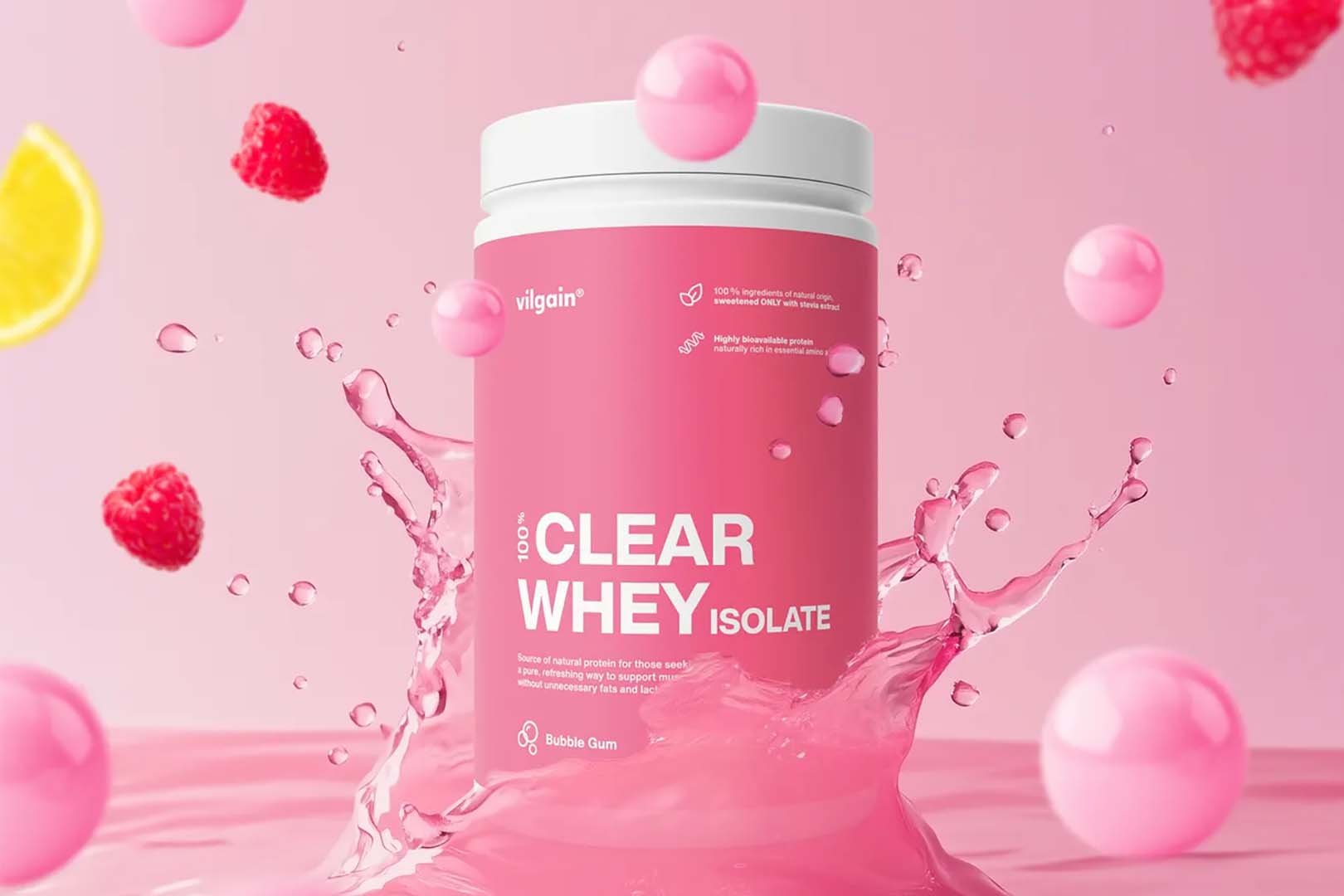 Vilgain Bubble Gum Clear Whey Isolate