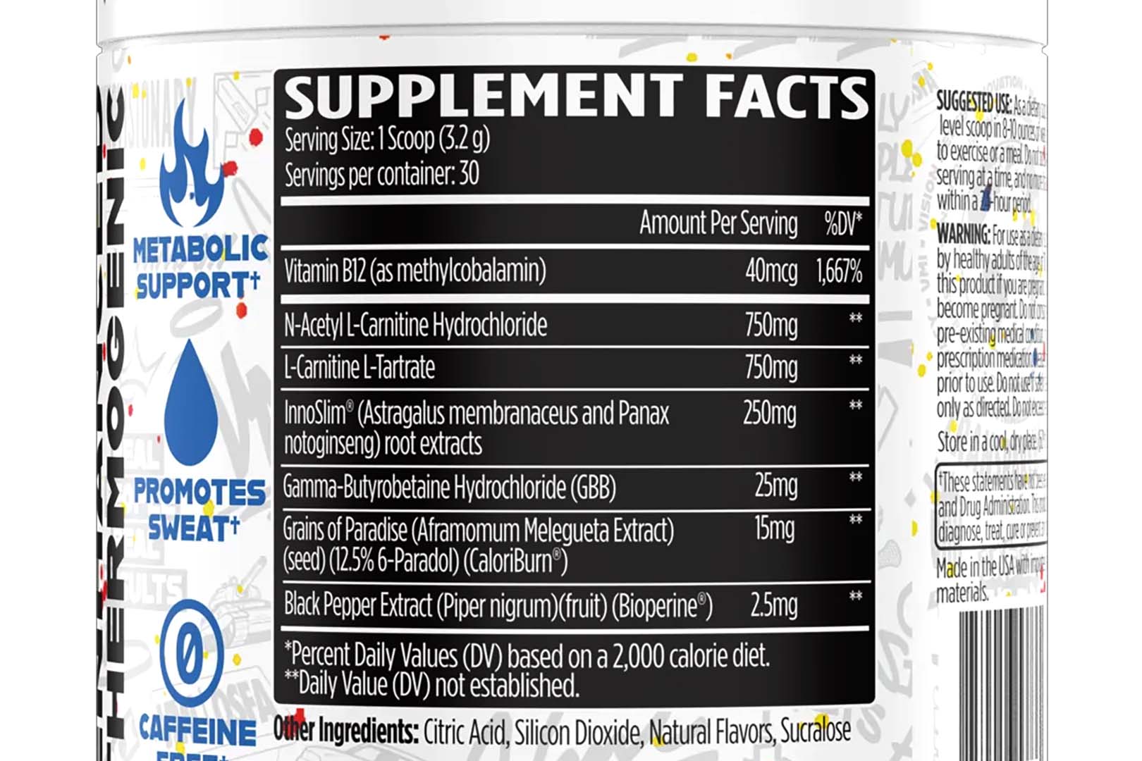 Vmi Sports Heat Carnitine Label