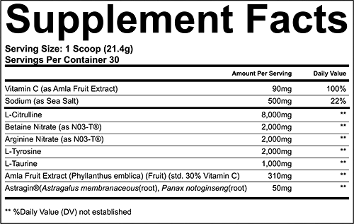 Like A Pro Supplements Outsized V4 Label