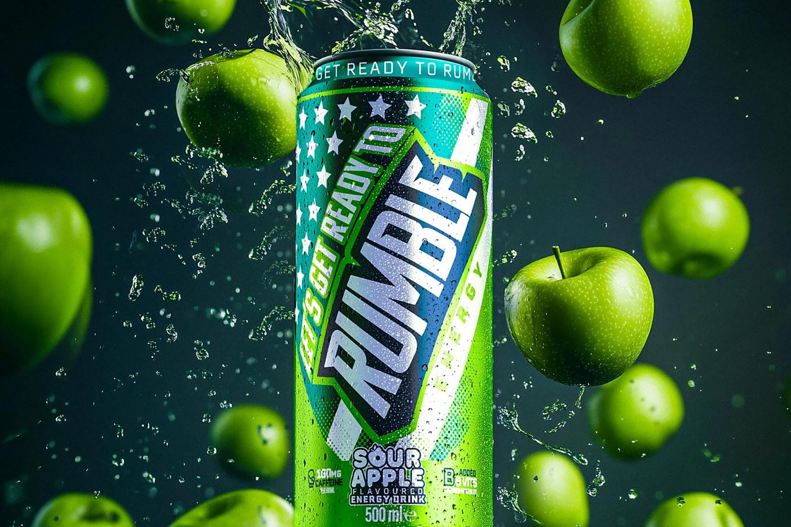 Sour Apple Lets Get Ready To Rumble Energy Drink