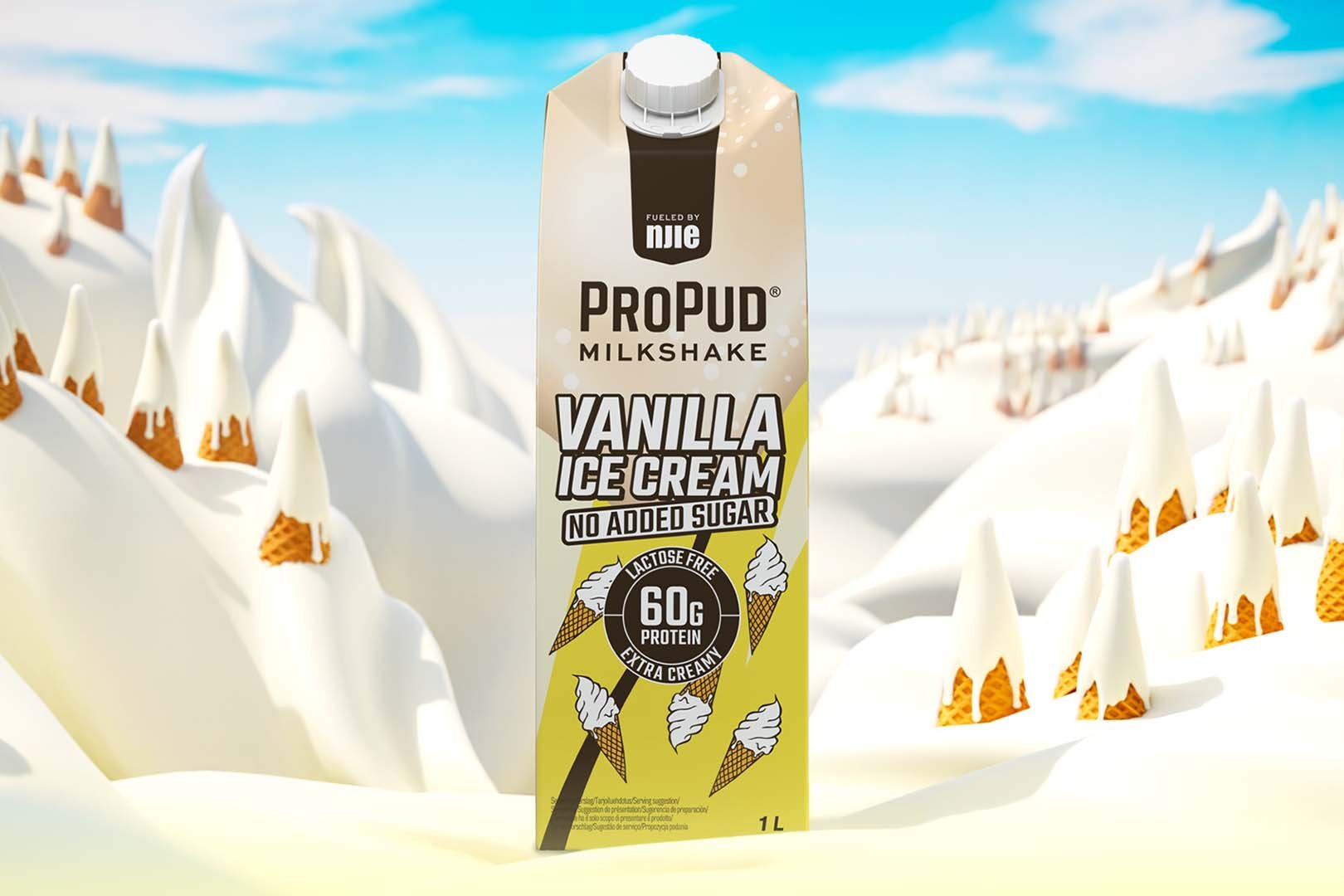 Vanilla Ice Cream Propud 1l Bottle