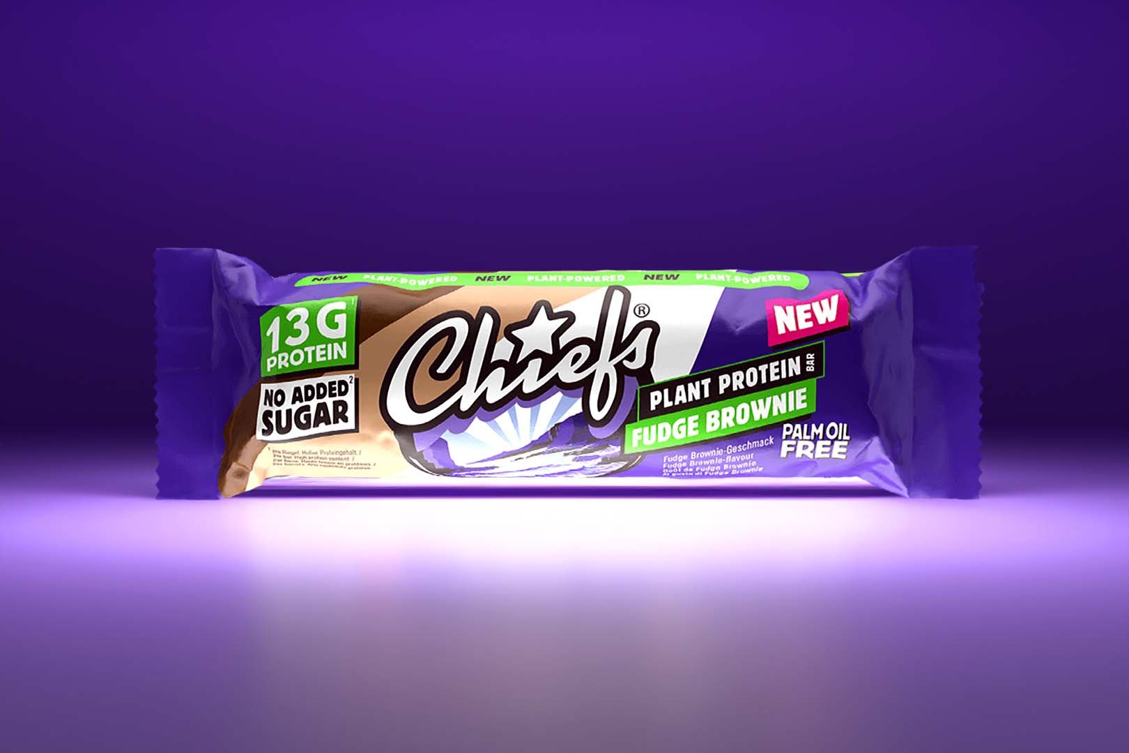 Chiefs Fudge Brownie Vegan Protein Bar