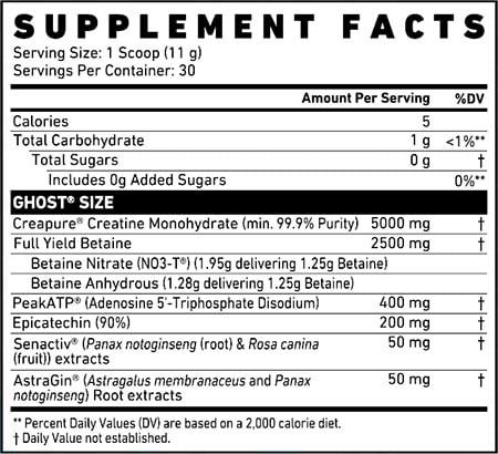 Ghost Size V3 Label