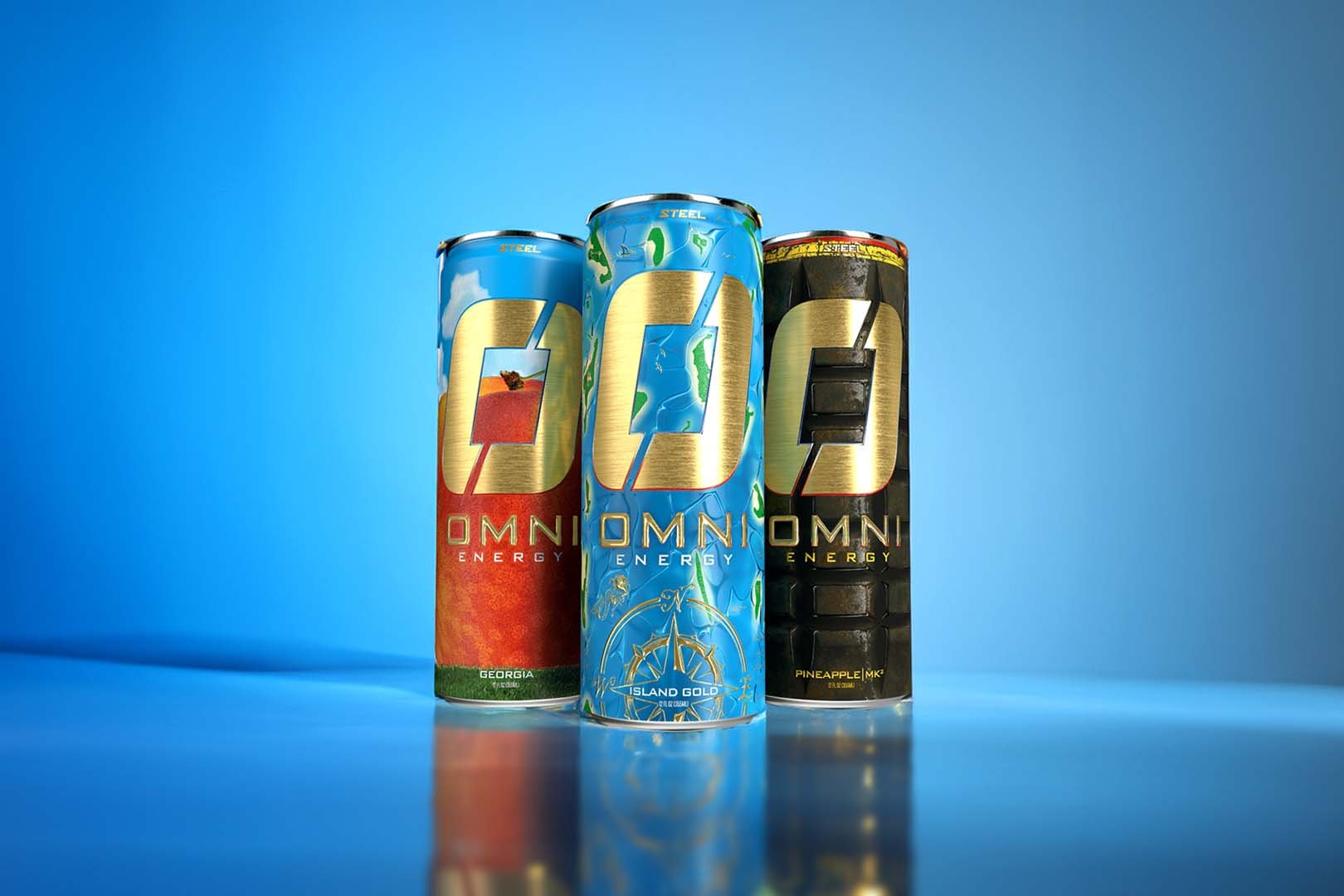 Georgia And Island Gold Omni Energy Drink