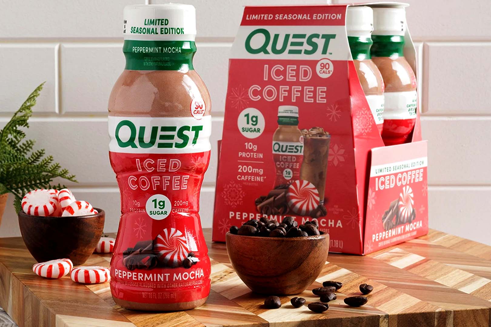 Peppermint Mocha Quest Ice Coffee