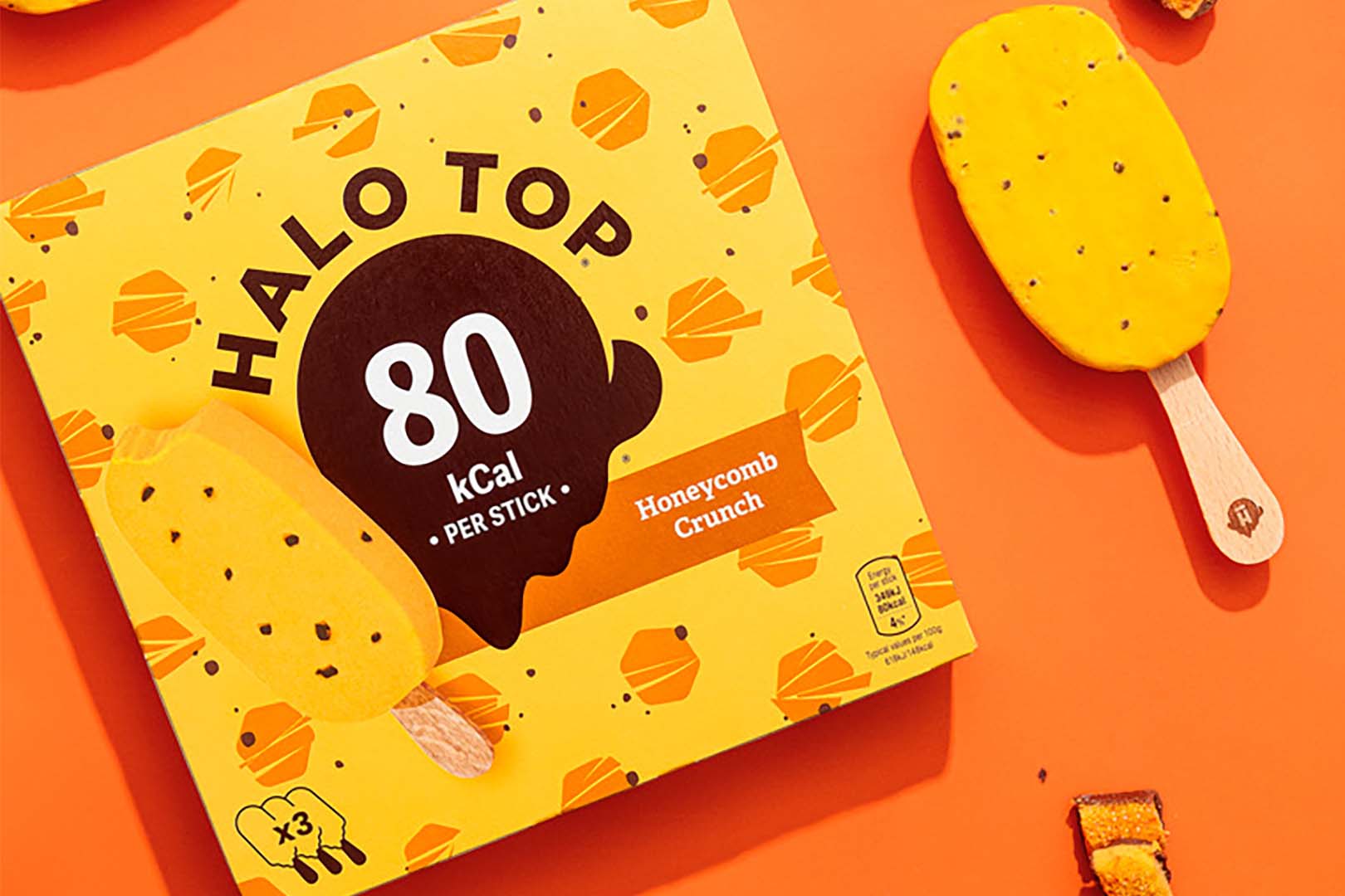 Honeycomb Crunch Halo Top Pops