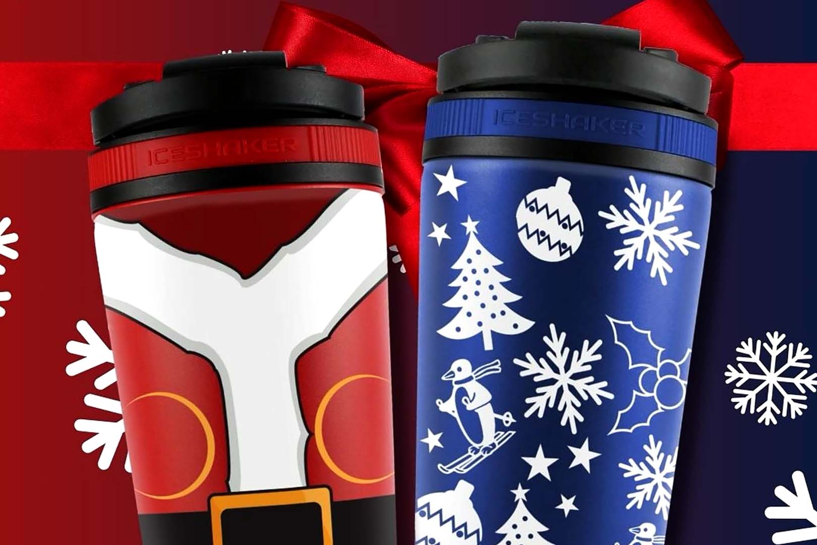 Ice Shaker Christmas Bottles