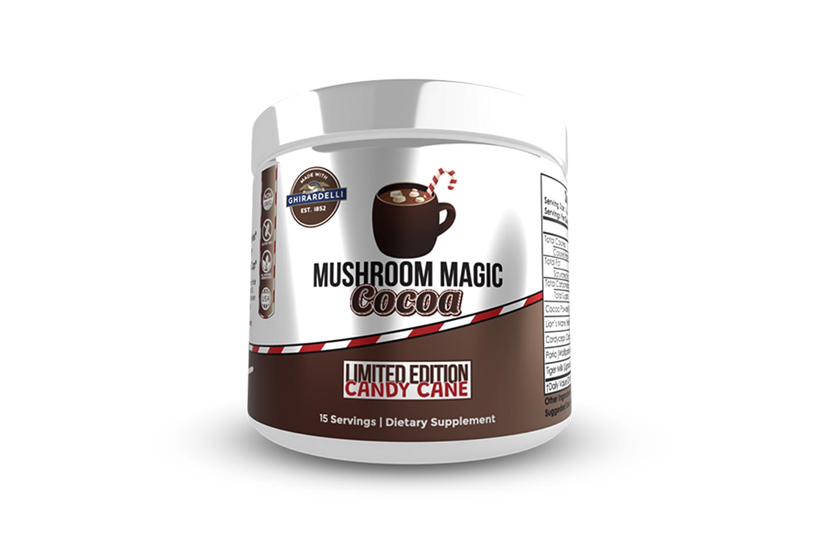 Nootropics Depot Mushroom Magic Cocoa Candy Cane