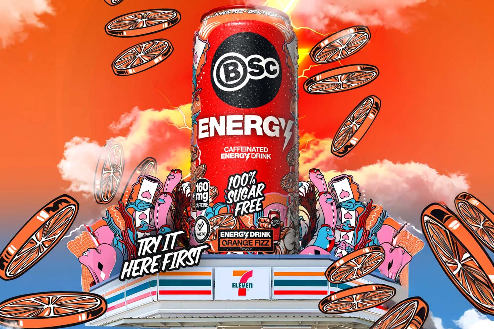 Orange Fizz Bsc Energy Drink