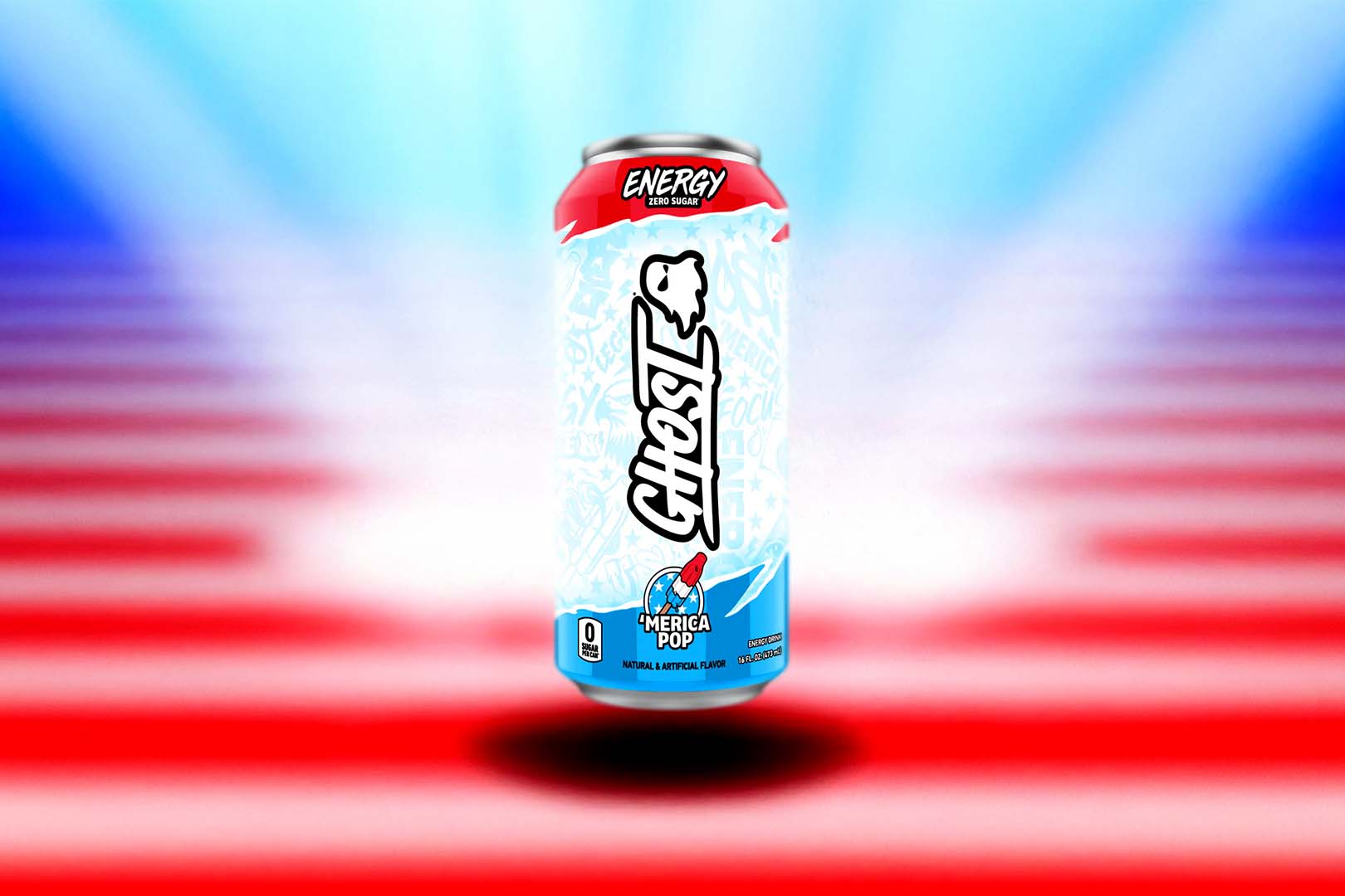 Relaunched Merica Pop Ghost Energy