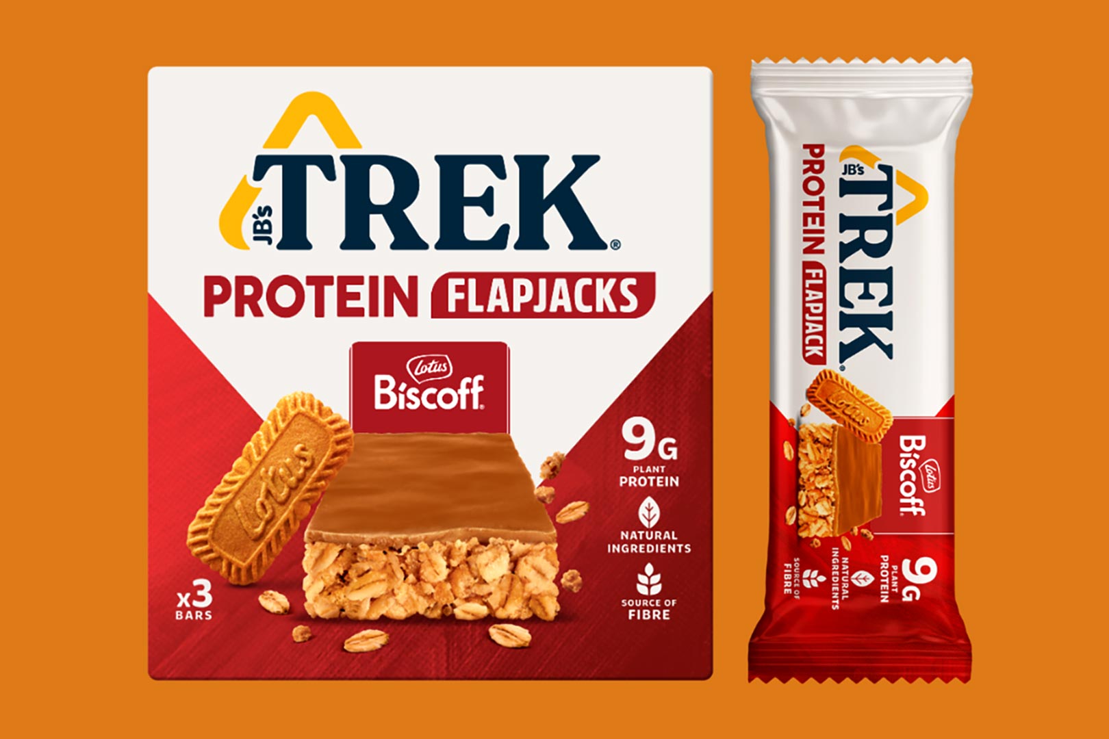 Trek X Lotus Biscoff Protein Flapjack