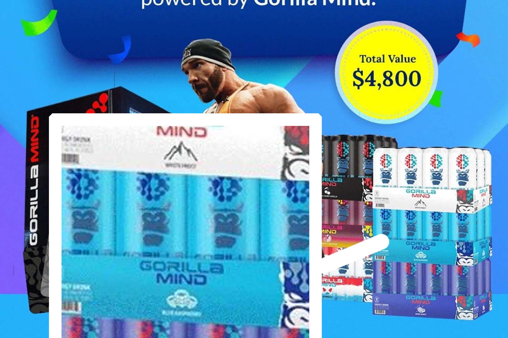 Blue Raspberry Gorilla Mind Energy Drink