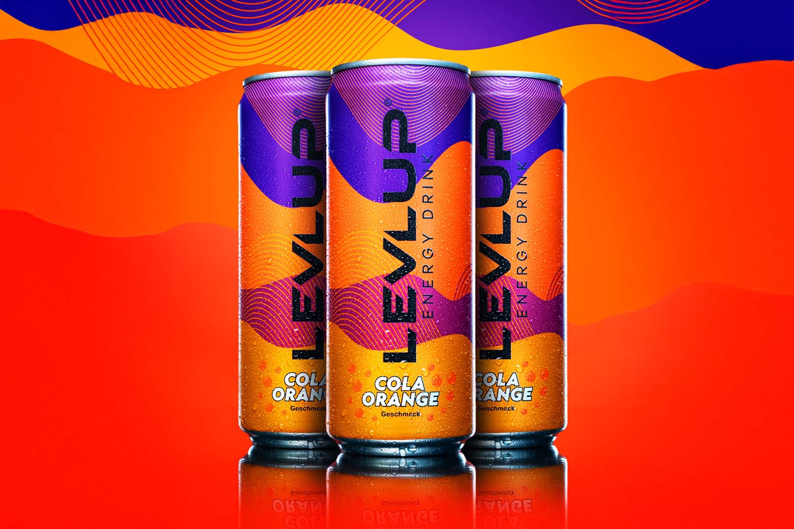 Levlup Cola Orange Energy Drink