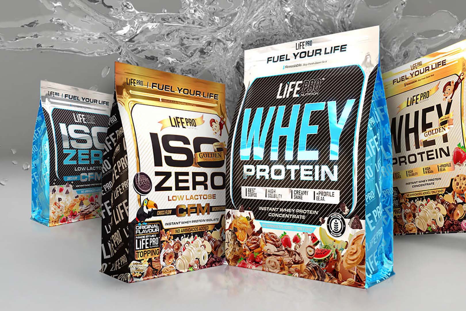 Life Pro Bigger Sizes Of Whey Protein And Iso Zero