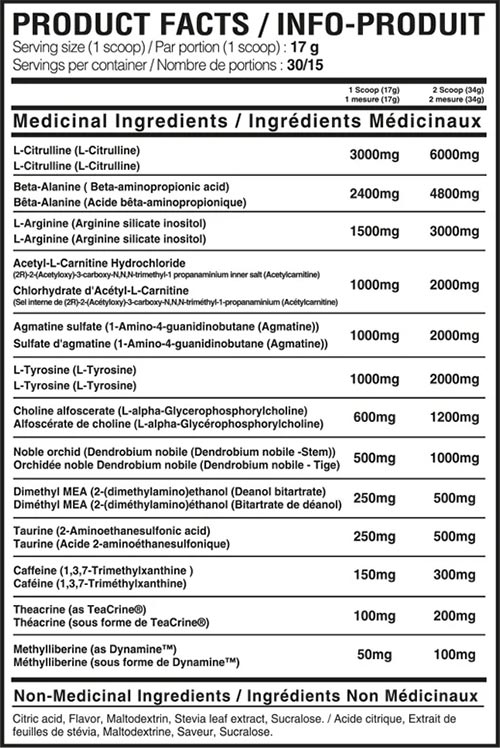 Yummy Sports Fluffy Pre Workout Label