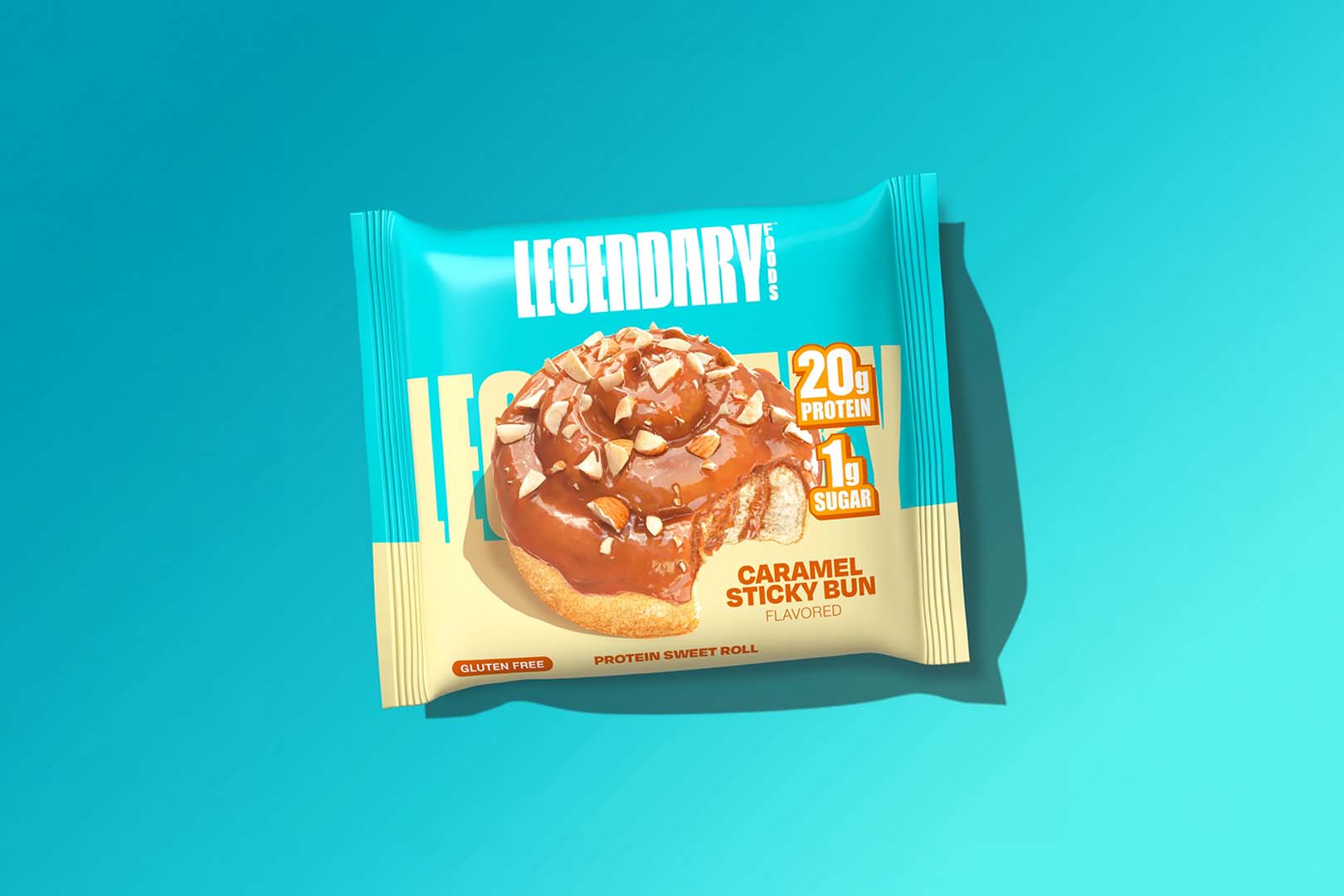 Legendary Caramel Stick Bun Protein Sweet Roll