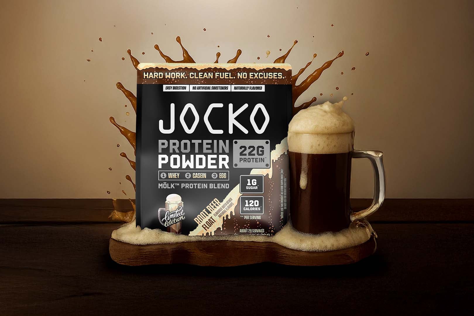Root Beer Float Jocko Protein Powder