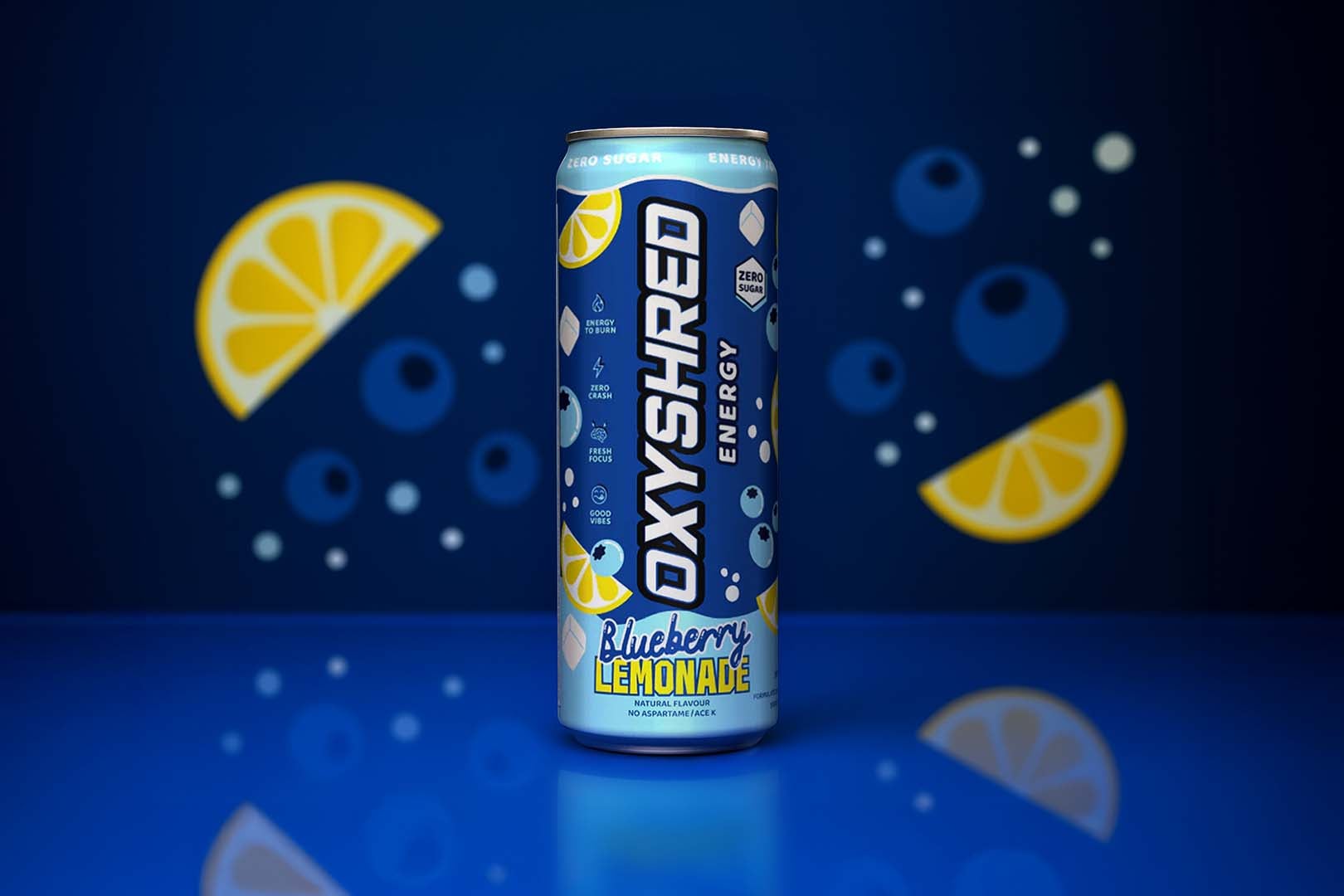 Blueberry Lemonade Oxyshred Energy Drink