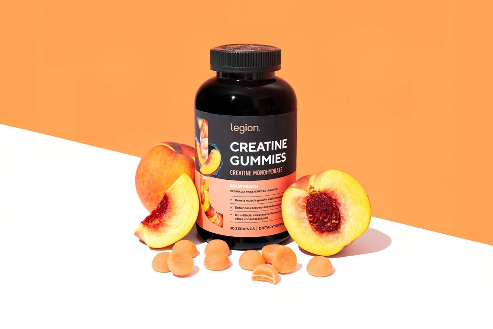 Legion Sour Peach Creatine Gummies