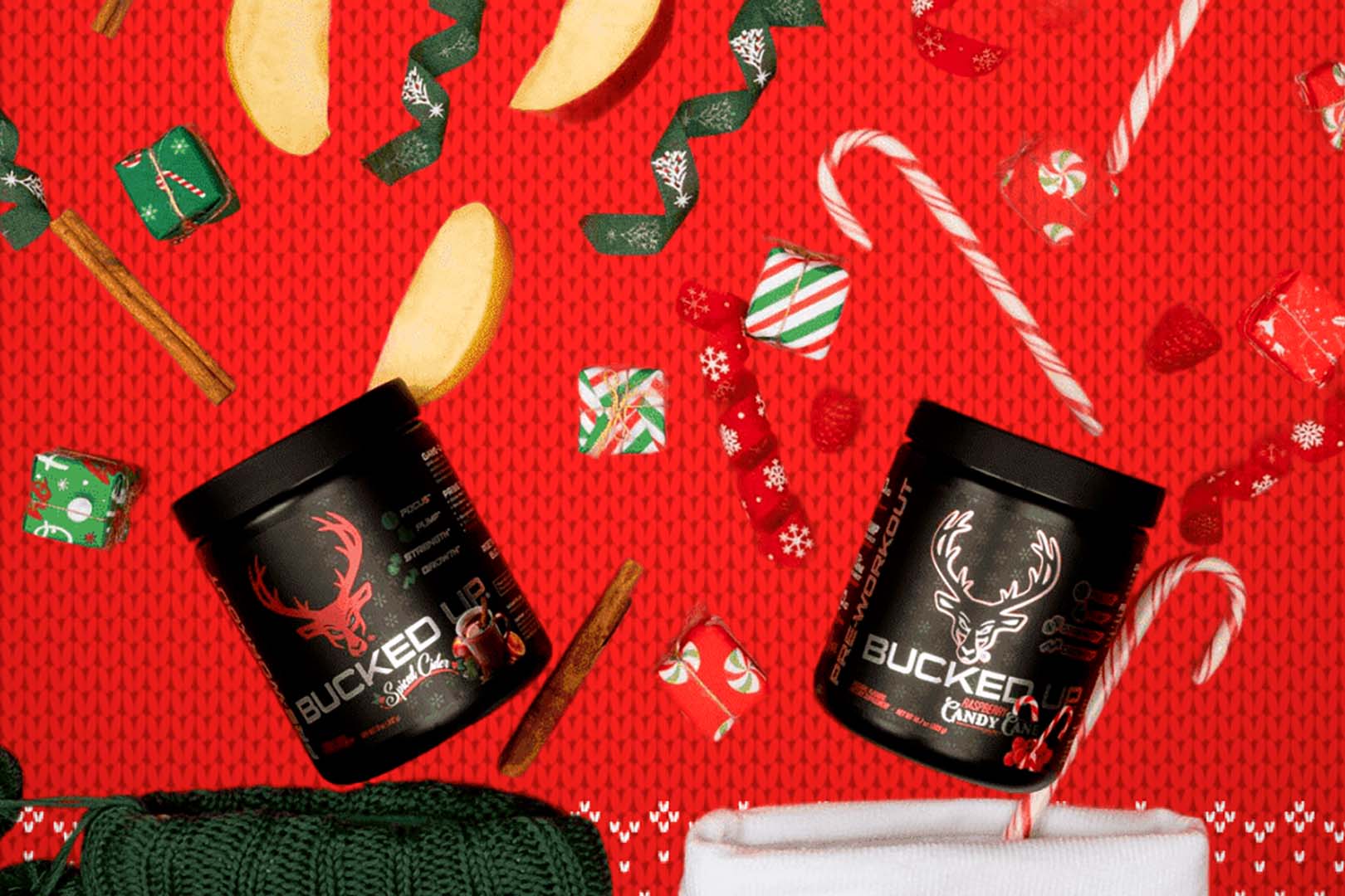 Bucked Up Candy Cane And Spiced Cider